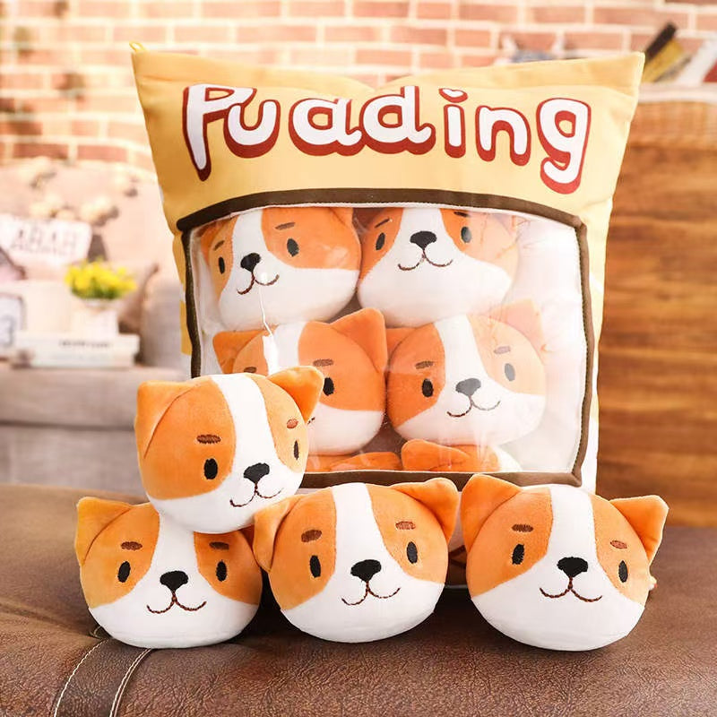 AiJoyTop Bag of Dogs Pillow