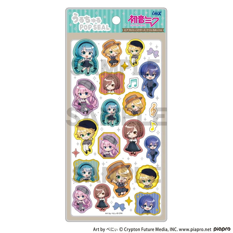 Hatsune Miku Pop Seal Stickers (Teal)