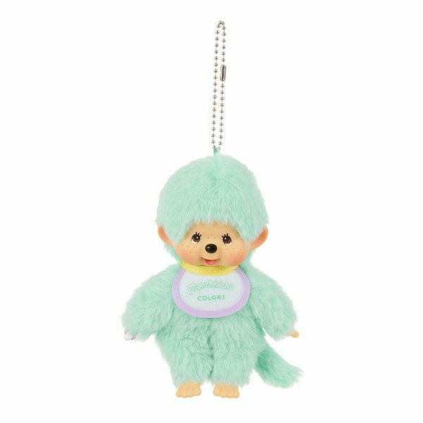 Teal Monchichi Colors Plush Keychain