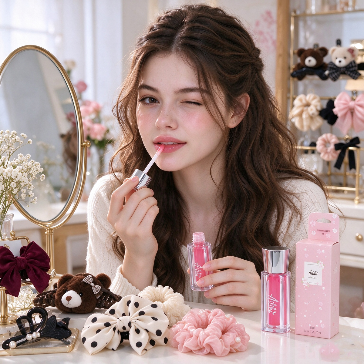 AiLike Lip Gloss - Cherry Red