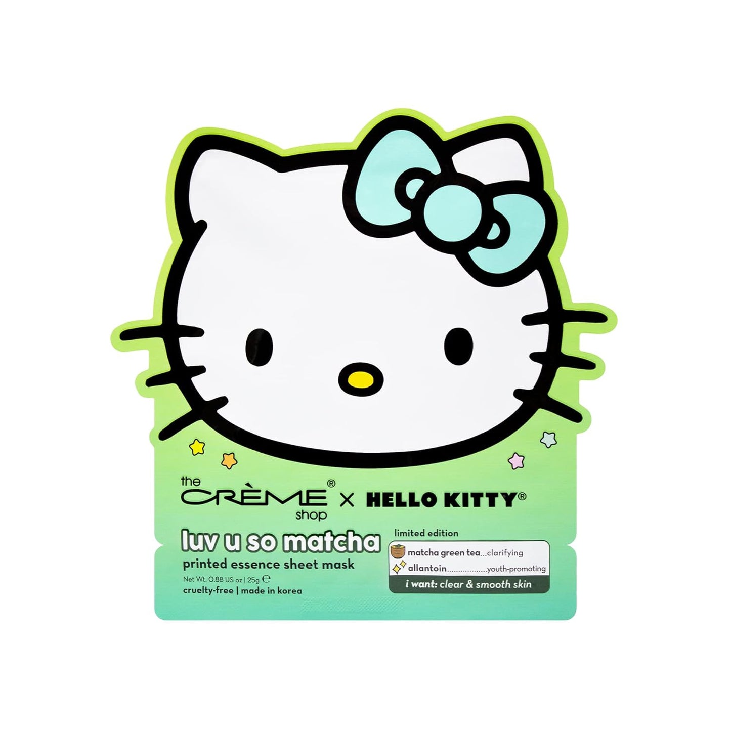 TCS SANRIO Hello Kitty Essence Sheet Mask (Matcha)