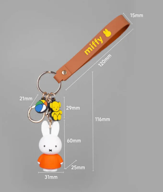 Orange Miffy key chain – Ellicor Mason