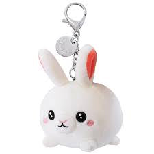 Squishable Bunny plush keychain