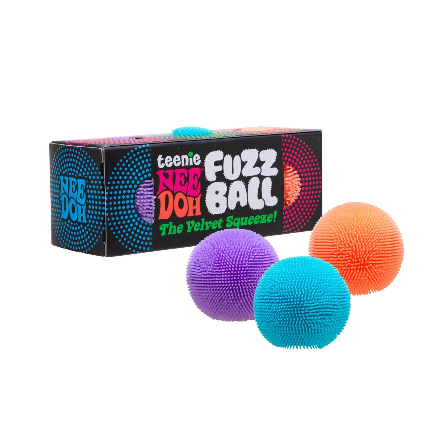 NeeDoh Teenie Fuzz Ball The Velvet Squeeze - 3 Pack