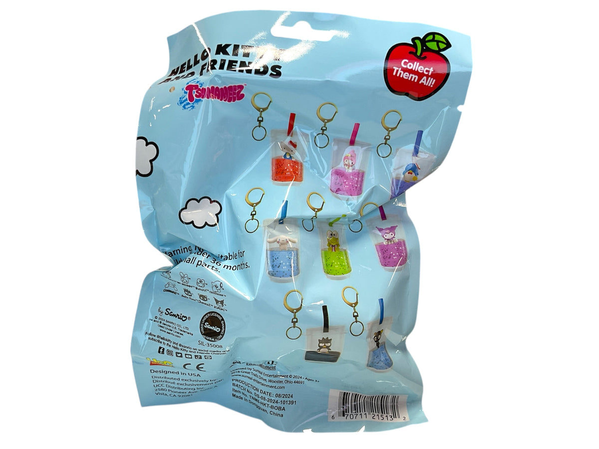 Sanrio KUROMI TSUNAMEEZ Purple Boba Tea Glitter Keychain – Ellicor