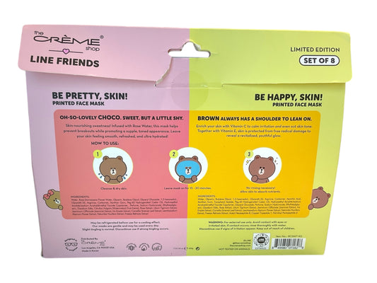 The Creme Shop Line Friends Face Mask 2 Pack