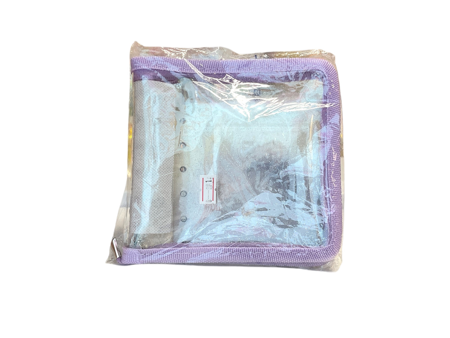 Note with clear wallet bag