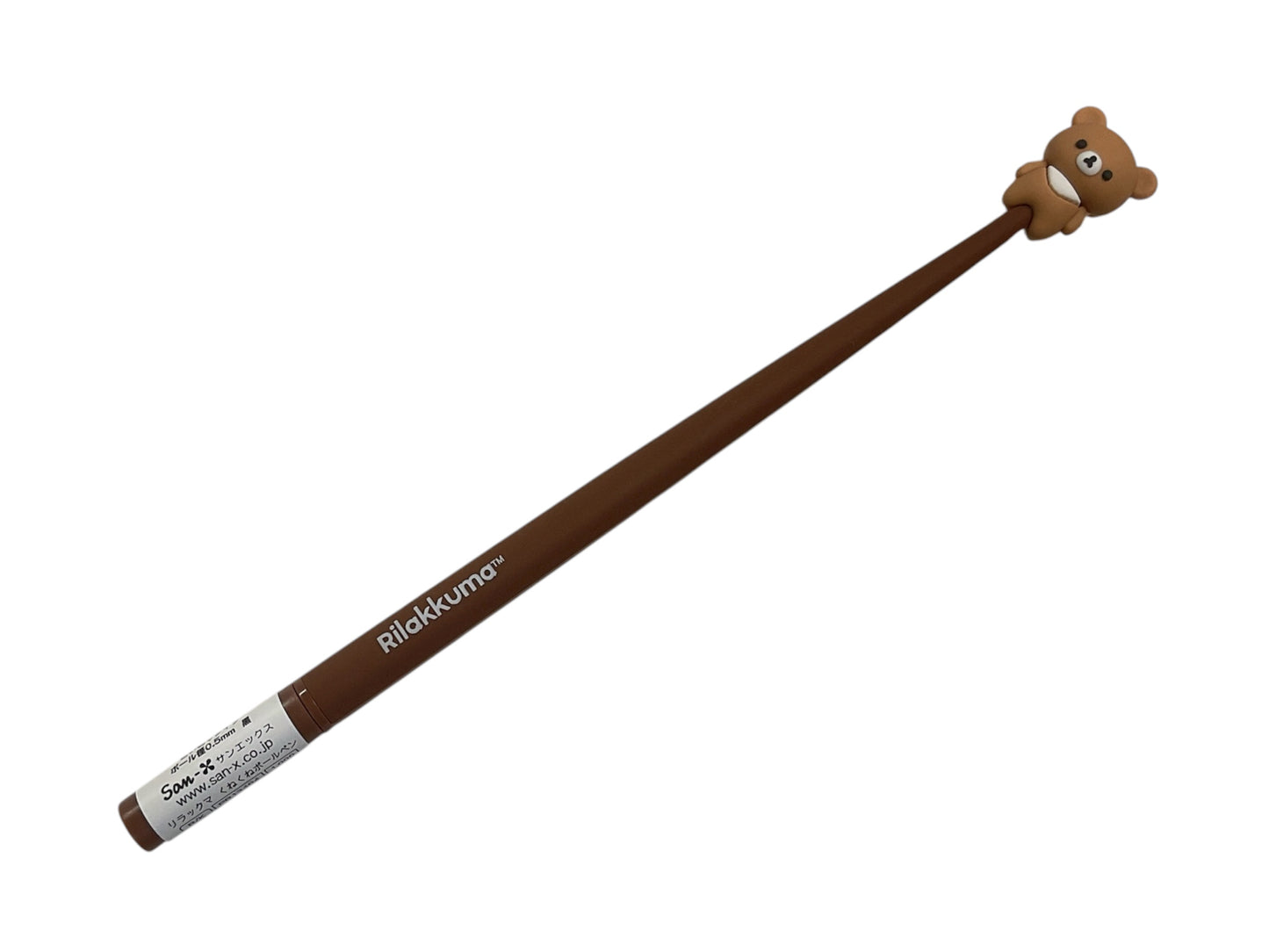 Rilakkuma silicon shake gel pen (brown)