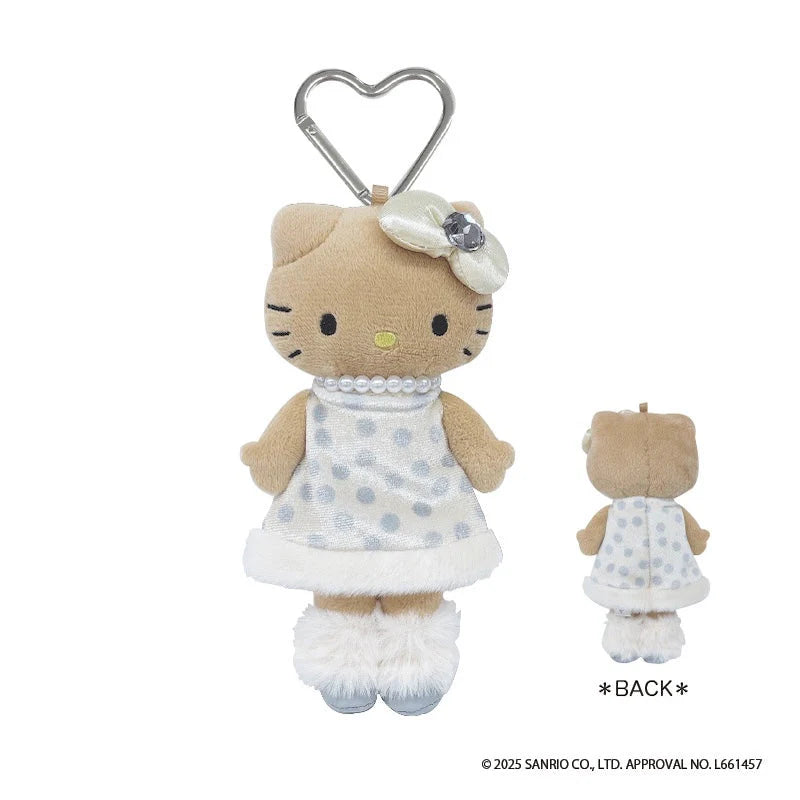Hello Kitty Tan White Keychain