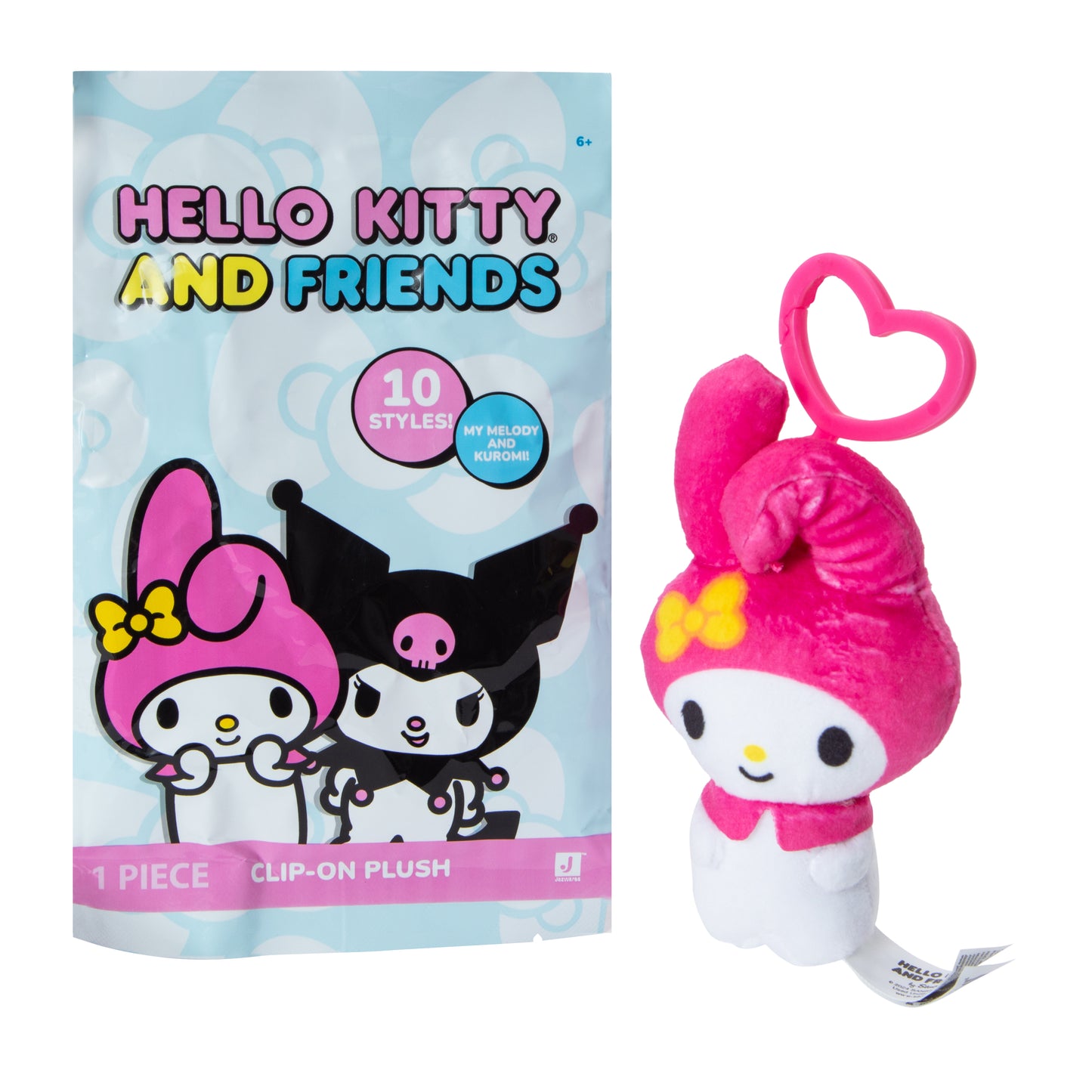 Hello Kitty and Friends Clip on Plush