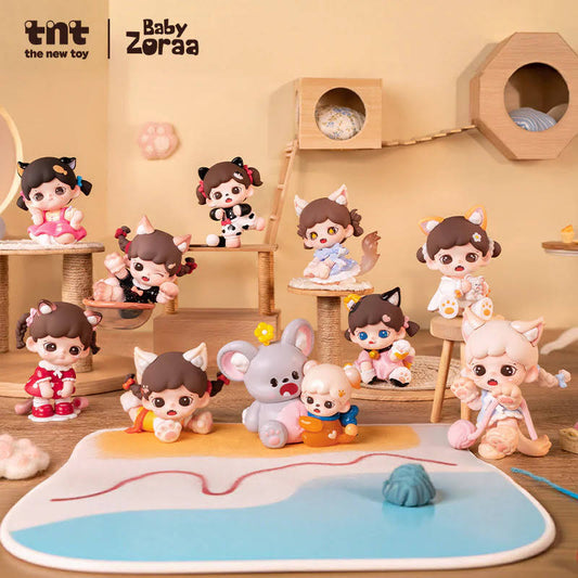 TNTSPACE Zoraa Meow Cat Face Mini Series Figures Blind Box
