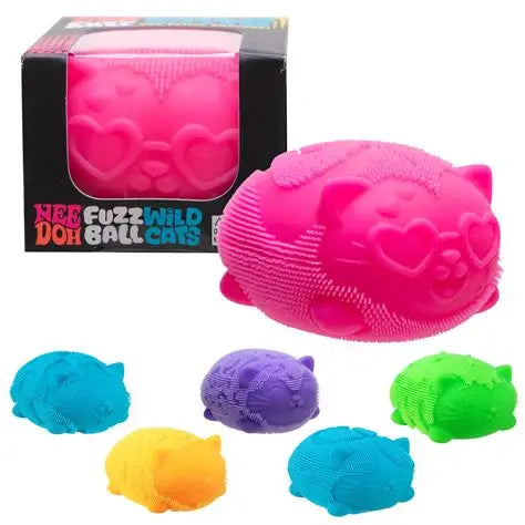 NeeDoh Fuzz Ball Wild Cats Stress Ball