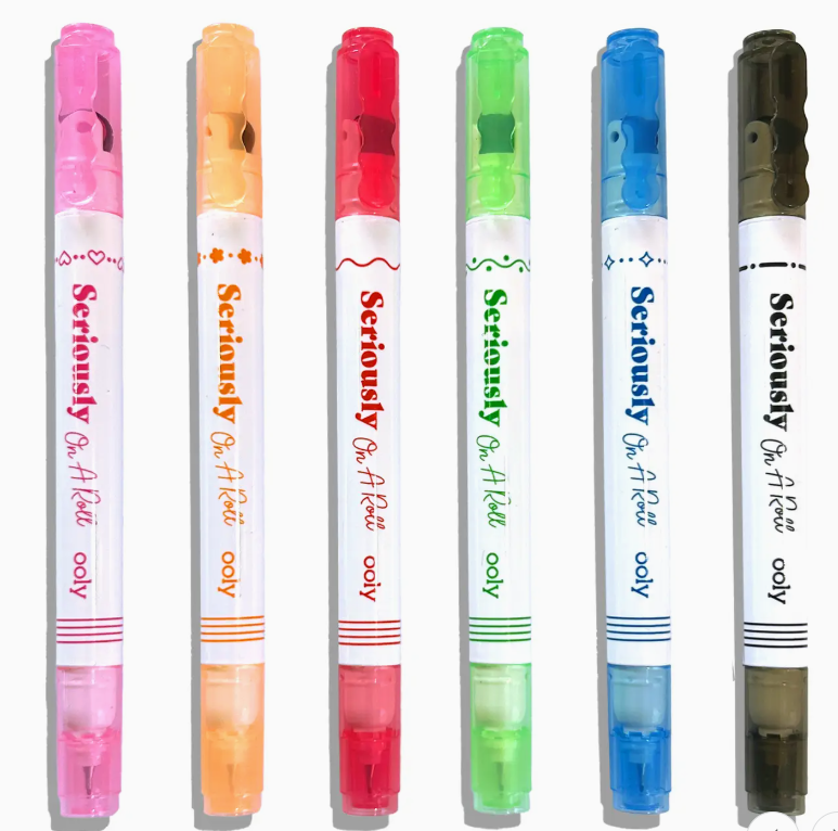 Seriously On A Roll - Fine Tip & Roller Stamp Tip Markers