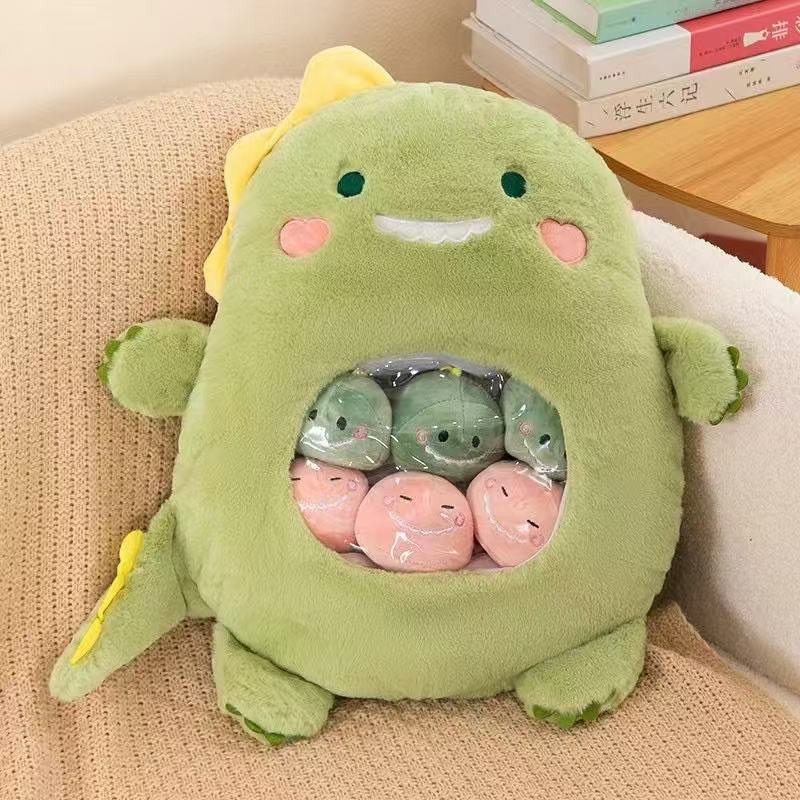 AiJoyTop Bag of Dinos Pillow