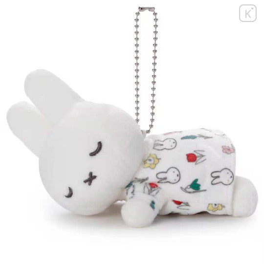Japan Miffy Mascot Holder - Miffy : Sleeping Friend Bloom