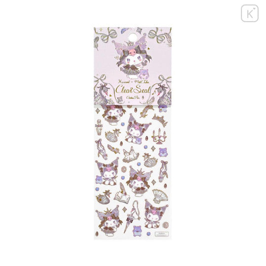 Japan Miki Takei × Sanrio Gold Foil Clear Sticker - Kuromi : Black Swan
