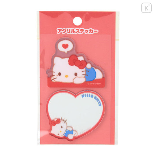 Japan Sanrio Original Acrylic Sticker Set - Hello Kitty