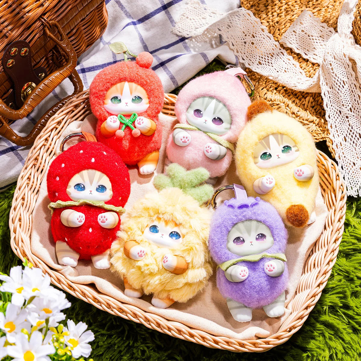 Kiramekko Mofusand Fruity Kittens Collectible Plush Blind Box
