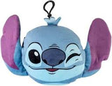 Disney Stitch plush winking face keychain coin pouch
