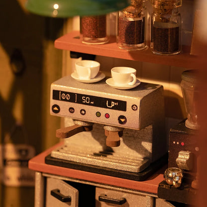 RoLife DIY Miniature House Slow Life Café
