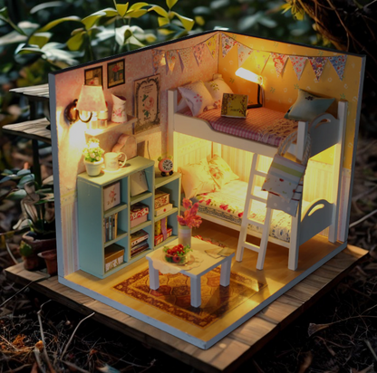 Pocohouze - Mini DIY House - Cheryl's Room w/ LED Light