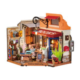 RoLife DIY Miniature House Corner Bookstore