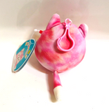 Squishmallows 3” Sabine the Pink Tye-Dye Fox Clip-on Keychain