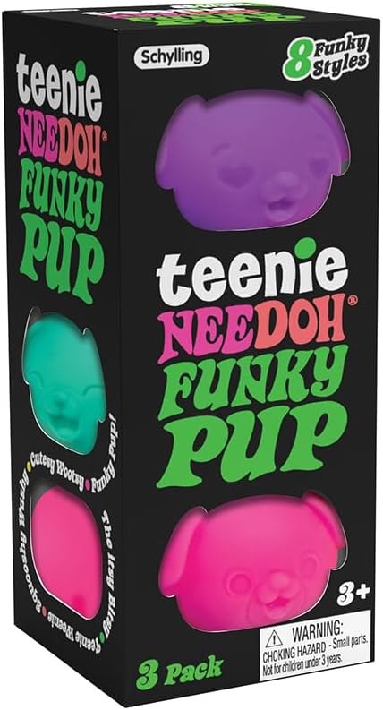 Teenie NeeDoh Funky Pup 3 Pack
