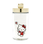 New Hello Kitty Chic Large Reusable Jar + Premium Cotton Pads