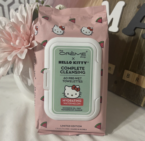 The Crème Shop Hello Kitty LE Cleansing 60 Pre Wet Towelettes