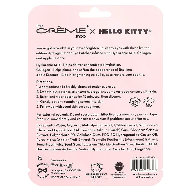 [The Creme Shop] SANRIO_Hello Kitty Hydrogel Under Eye & Patches - Apple of My Eye