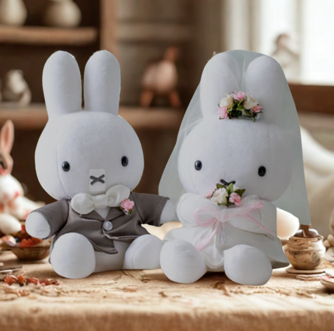 Miffy Wedding plushes