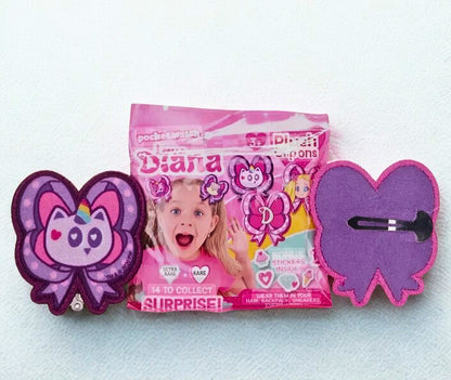 Love Diana Pocket Watch Blind Plush Clips