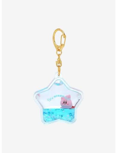 Blue Kirby Star Liquid Keychain