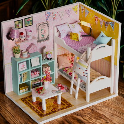 Pocohouze - Mini DIY House - Cheryl's Room w/ LED Light