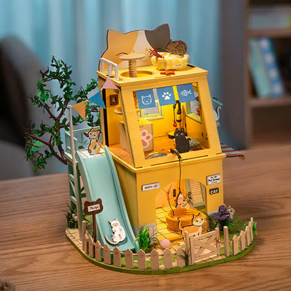 RoLife DIY Miniature House Cat House
