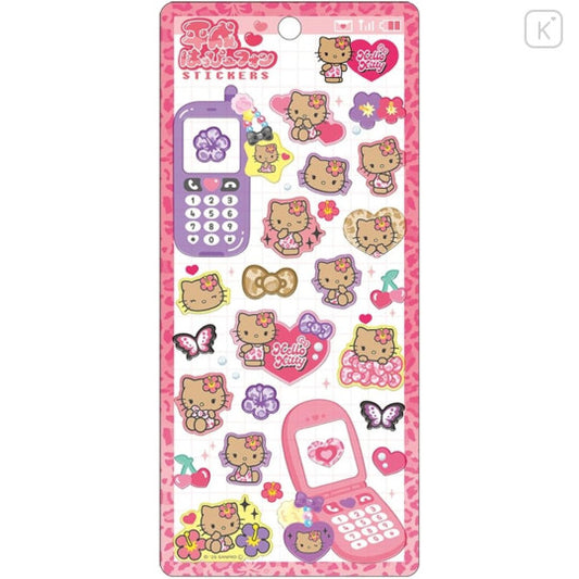 Sanrio: Heisei Happy Phone Stickers / Hello Kitty / Leopard Mode Stickers
