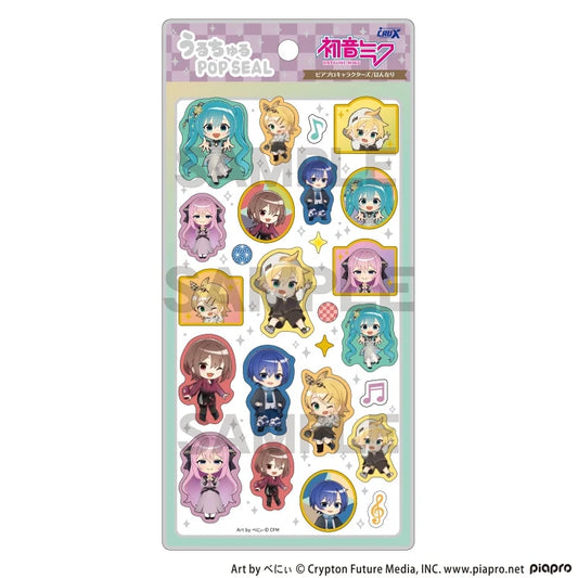 Hatsune Miku Pop Seal Stickers (Purple)