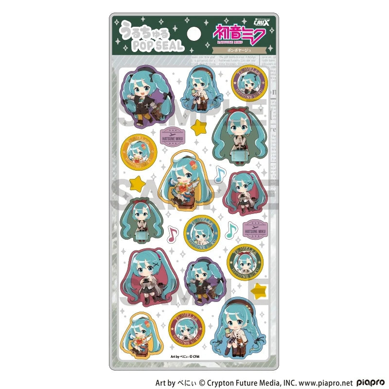 Hatsune Miku Pop Seal Stickers (Green)