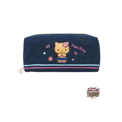 Hello Kitty Denim Travel Pouch