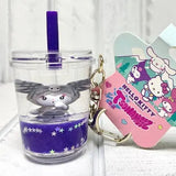 Kuromi Liquid Cup Keychain