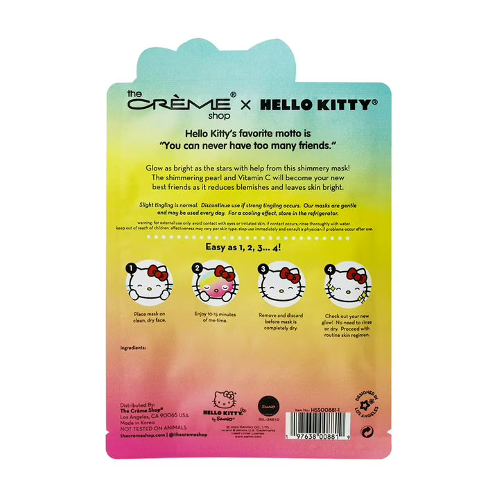 TCS SANRIO Hello Kitty Face Sheet Mask (Shooting Stars)