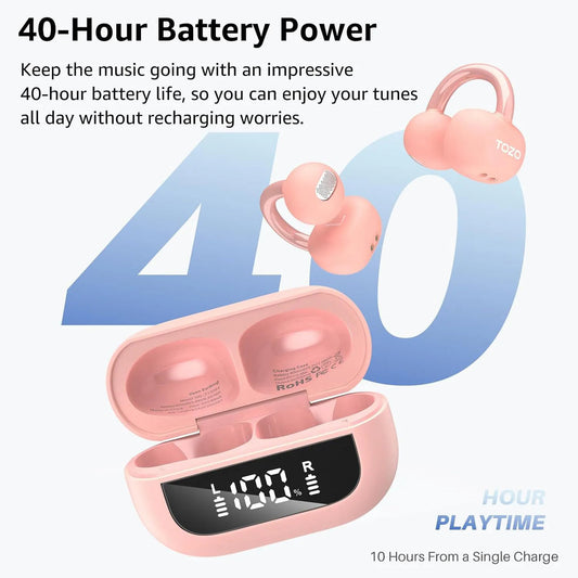 Open EarRing Bluetooth Earbuds Pink