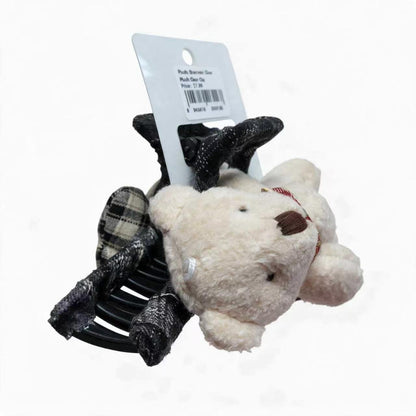 AiLike Bear Plush Claw Clip Black