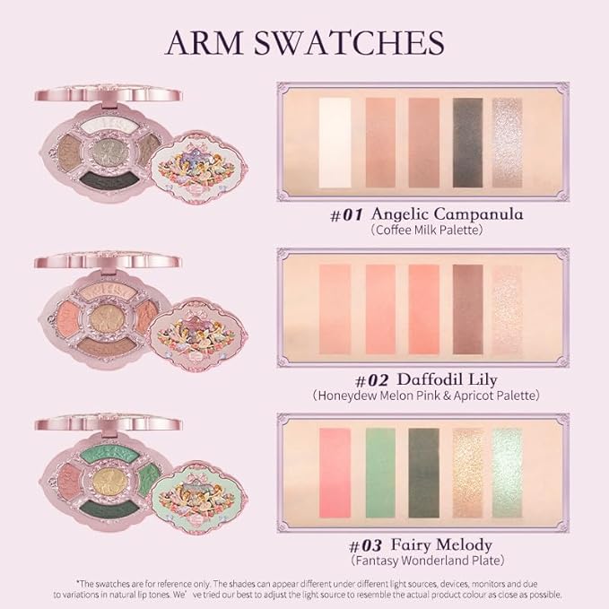 Flower Knows Midsummer Fairytale Embossed Five-Color Eyeshadow Palette 02