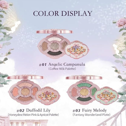 Flower Knows Midsummer Fairytale Embossed Five-Color Eyeshadow Palette 02