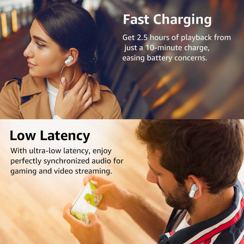 Aerosound3 Bluetooth Earbuds white