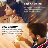 Aerosound3 Bluetooth Earbuds white
