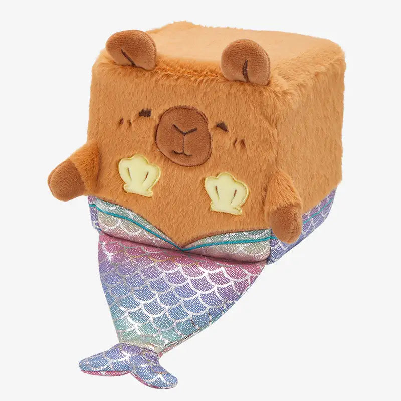 Squarepals Mermaid Capybara Squishy Plush