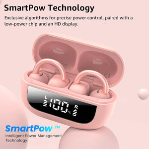 Open EarRing Bluetooth Earbuds Pink
